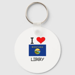 Porte-clés J'aime Libby Montana