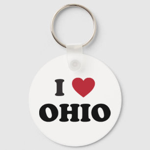 Porte-clés J'aime l'Ohio