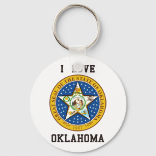 Porte-clés J'aime l'Oklahoma