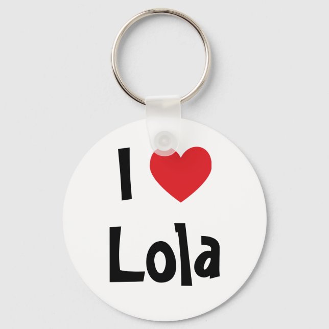 Porte-clés J'aime Lola Porte - clé (Recto)