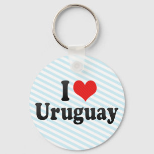 Porte-clés J'aime l'Uruguay