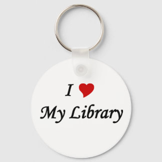 Porte-clés J'aime ma bibliothèque