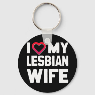 Porte-clés J'AIME MA FEMME LESBIENNE - BLANC -.png