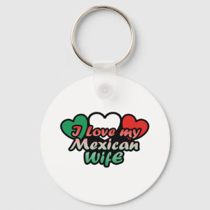 Porte-clés J'aime ma femme mexicaine