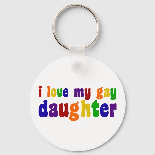 Porte-clés J'Aime Ma Fille Gay (Recto)