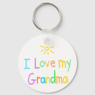 Porte-clés J'aime ma grand-mère