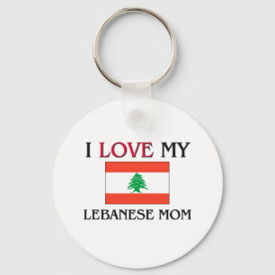 Porte-clés J'aime ma maman libanaise