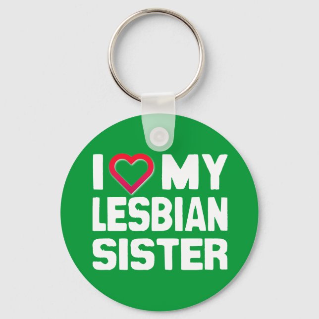 Porte-clés J'AIME MA SOEUR LESBIENNE - -.png (Recto)