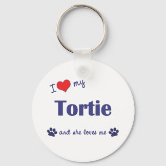 Porte-clés J'Aime Ma Tortie (Chat Féminin)