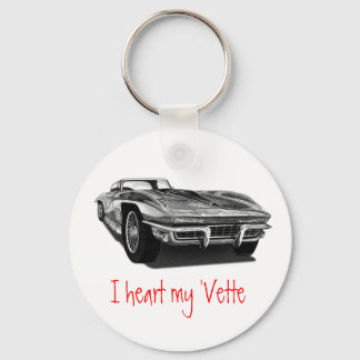 Porte-clés J'aime ma Vette