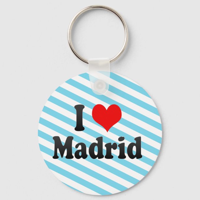 Porte-clés J'Aime Madrid, Espagne. Me Encanta Madrid, Espagne (Recto)