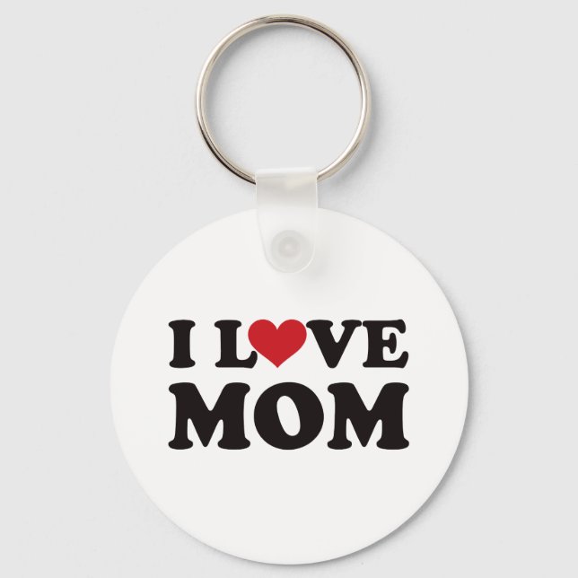 Porte-clés J'aime maman (Recto)