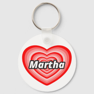 Porte-clés J'aime Martha