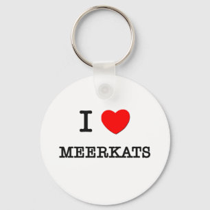 Porte-clés J'aime MEERKATS