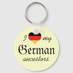 Porte-clés J'aime mes ancêtres allemands Porte - clé