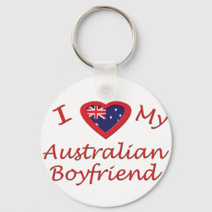 Porte-clés J'aime mon ami australien