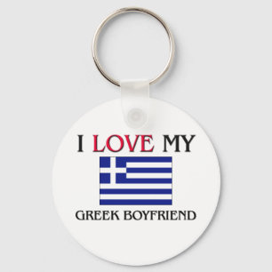 Porte-clés J'aime mon ami grec