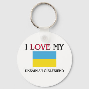 Porte-clés J'aime mon amie ukrainienne