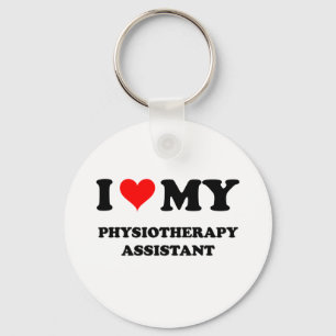 Porte-clés J'aime mon assistant de physiothérapie