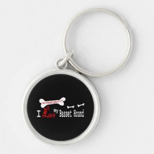 Porte-clés J'Aime Mon Basset Hound