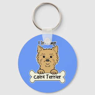 Porte-clés J'Aime Mon Cairn Terrier