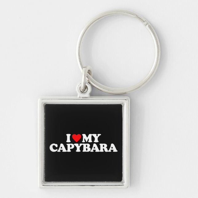 PORTE-CLÉS J'AIME MON CAPYBARA (Devant)