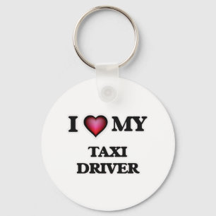 Porte-clés J'aime mon chauffeur de taxi