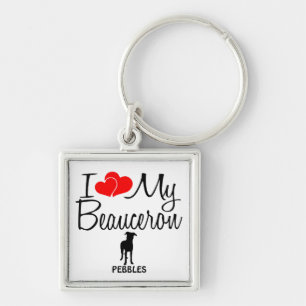 Porte-clés J'Aime Mon Chien De Beauceron