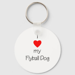 Porte-clés J'Aime Mon Chien De Flyball