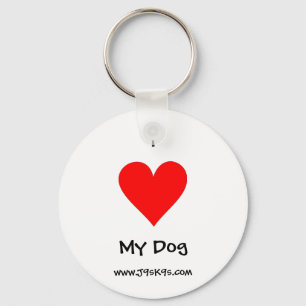 Porte-clés J'aime mon chien Porte - clé