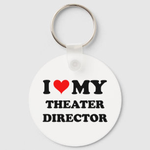 Porte-clés J'aime mon directeur de théâtre