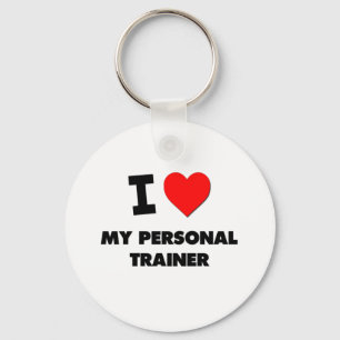 Porte-clés J'aime mon entraîneur personnel