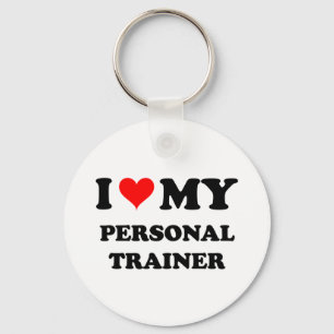 Porte-clés J'aime mon entraîneur personnel