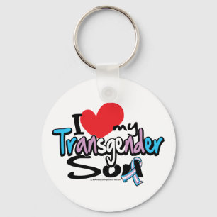 Porte-clés J'aime mon fils de transsexuel