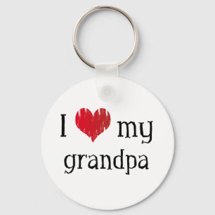 Porte-clés J'aime mon grand-papa
