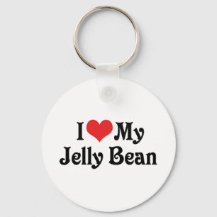 Porte-clés J'Aime Mon Jelly Bean