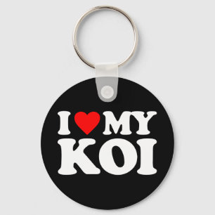 PORTE-CLÉS J'AIME MON KOI