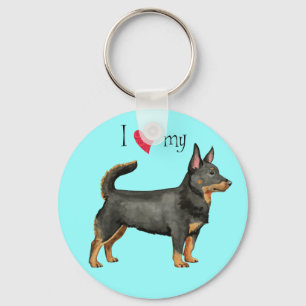 Porte-clés J'aime mon Lancashire Heeler