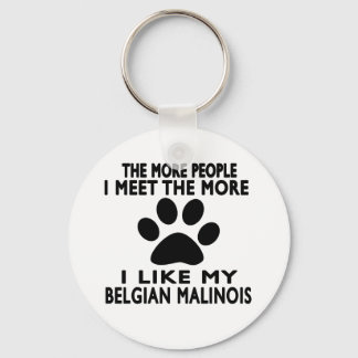 Porte-clés J'aime mon Malinois belge.