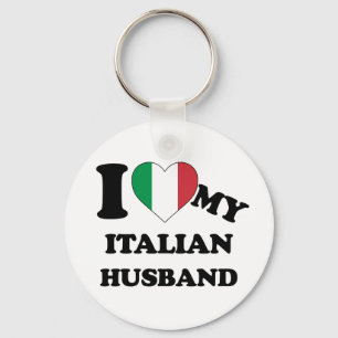 Porte-clés J'aime mon mari italien