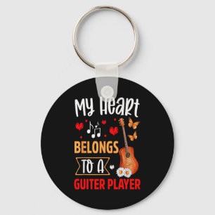 Porte-clés J'aime mon mari joueur de guitare femme Cadeaux Va