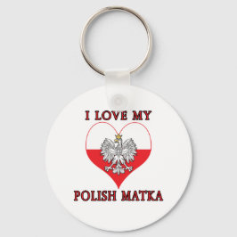 Porte-clés J'Aime Mon Matka Polonais
