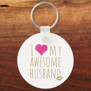 Porte-clés J'aime mon merveilleux anniversaire de Mariage de