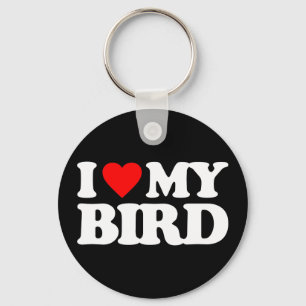 PORTE-CLÉS J'AIME MON OISEAU