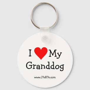 Porte-clés J'aime mon porte - clé de Granddog