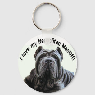 Porte-clés j'aime mon porte - clé Neopolitan Mastiff