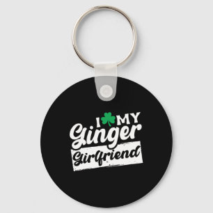 Porte-clés J'aime mon Shamrock rousse de gingembre Jour de la