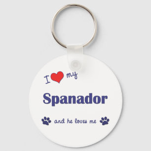 Porte-clés J'Aime Mon Spanador (Chien Homme)