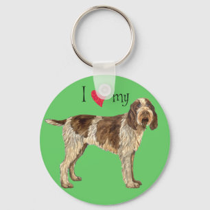 Porte-clés J'aime mon Spinone Italiano