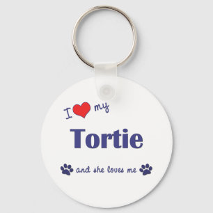 Porte-clés J'aime mon Tortie (le chat femelle)